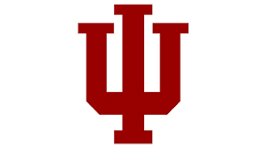 Indiana University-Bloomington women's flag football logo